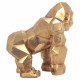 FIGURA MONO RESINA DORADO 29X17X30 CM.