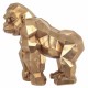 FIGURA MONO RESINA DORADO 29X17X30 CM.