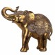 FIGURA ELEFANTE RESINA DORADO 26X10X22 CM.