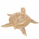 FIGURA TORTUGA RESINA DORADO 18.50X18X6.50 CM.