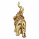 FIGURA ELEFANTE RESINA DORADO 13X6X16 CM.