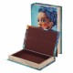 SET 2 CAJAS LIBRO AFRICANA MADERA 17X5X26 CM.