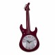RELOJ SOBREMESA GUITARRA RETRO METAL ROJO 14X3.5X34.50 CM.