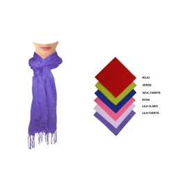 PASHMINA DE LINO LISA, EN VARIOS COLORES