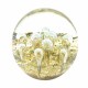 PISAPAPEL DORADO VIDRIO 8X8X8 CM.