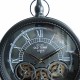 RELOJ SOBREMESA INDUSTRIAL METAL Y CRISTAL 36X8.5X45 CM.