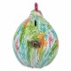 HUCHA GALLINA MULTICOLOR GRAFITI RESINA TROPICAL 16.50X13.5X18 CM.