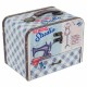CAJA COSTURA ESTUDIO SEWING CON SET COSTURA COSTUREROS MADERA 25.5X18X20 CM.