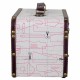 CAJA COSTURA MÁQUINA DE COSER CON SET COSTURA COSTUREROS MADERA 25.5X18X20 CM.