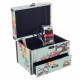 CAJA COSTURA MÁQUINA DE COSER CON SET COSTURA COSTUREROS MADERA 25.5X18X19.50 CM.