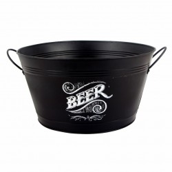 CESTA BEER CERVEZAS METAL 38X38X20.50 CM.