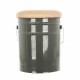 TABURETE CAJA MOTOS GARAGE METAL 30X30X40 CM.