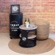 MESITA ORIGINAL VINTAGE METAL 45X45X45 CM.