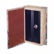 CAJA SEGURIDAD LIBRO BUDA MADERA 21X13X5 CM.