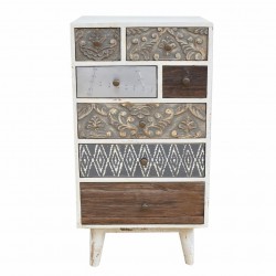 MUEBLE CAJONERO CON 7 CAJONES MADERA DE DERIVA 50X35X100 CM.