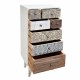 MUEBLE CAJONERO CON 7 CAJONES MADERA DE DERIVA 50X35X100 CM.