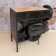 MUEBLE BARRA BAR MOTO SCOOTER HIERRO Y MADERA DE MANGO 88X48X92.50 CM.
