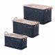 SET 3 CAJAS MOTO CON TAPADERA METAL 68X36X35.50 CM.