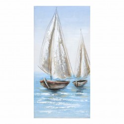 CUADRO BARCOS PINTURA 30X2.50X60 CM.