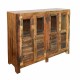 MUEBLE 4 PUERTAS RÚSTICO MADERA 117X40X107 CM.
