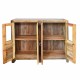 MUEBLE 4 PUERTAS RÚSTICO MADERA 117X40X107 CM.