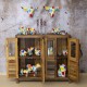 MUEBLE 4 PUERTAS RÚSTICO MADERA 117X40X107 CM.