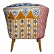 SILLÓN MULTICOLOR INDIO TEXTIL 76.20X76.20X91.44 CM.