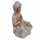 FIGURA BUDA SENTADO RESINA DORADO ORIENTAL 21.50X16.50X29.50 CM.