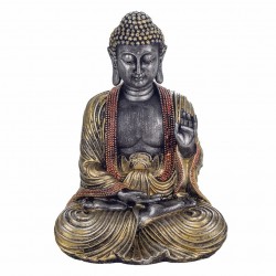 FIGURA BUDA SENTADO RESINA 16X12X21.50 CM.