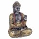 FIGURA BUDA SENTADO RESINA 16X12X21.50 CM.