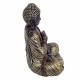 FIGURA BUDA SENTADO RESINA ORIENTAL 13X9X18 CM.