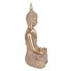 FIGURA BUDA SENTADO RESINA DORADO ORIENTAL 23.5X14.5X38 CM.