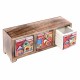 ESPECIERO 3 CAJONES MADERA Y CERÁMICA MULTICOLOR 29X11X11 CM.