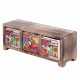 ESPECIERO 3 CAJONES MADERA Y CERÁMICA MULTICOLOR 29X11X11 CM.