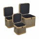 SET 3 CAJAS MADERA 40X40X41 CM.