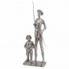 FIGURA RESINA DON QUIJOTE Y SANCHO RESINA 18X9X43 CM.