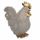 FIGURA GALLO RESINA 25.50X11.50X24 CM.