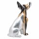 FIGURA PERRO CHIHUAHUA RESINA 16X11X25.50 CM.