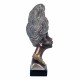 FIGURA CABEZA AFRICANA RESINA 22.50X15.50X40 CM.