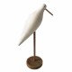 FIGURA GAVIOTA CON BASE MADERA 23.50X12X40 CM.