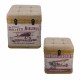SET 2 BAÚLES CAJAS TABURETE AVIÓN VIAJAR MUNDO MADERA 49X49X50 CM.