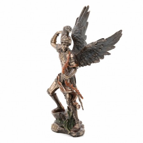 FIGURA ARCÁNGEL URIEL RESINA 15X9X22 CM.