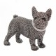 FIGURA PERRO BULLDOG FRANCÉS RESINA 23X10X19 CM.
