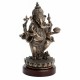 FIGURA GANESHA SOBRE FLOR DE LOTO RESINA 7.5X6.50X13.50 CM.