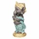 FIGURA GANESHA RESINA 14X13X29 CM.