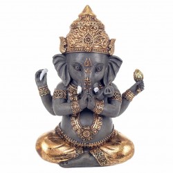 FIGURA GANESHA RESINA 10.50X7.50X14.50 CM.