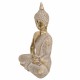 FIGURA BUDA SENTADO MEDITANDO RESINA DORADO ORIENTAL 21X12X31 CM.