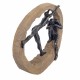 FIGURA HOMBRE Y MUJER EN UNA ROCA RESINA BRONCE 35X8.5X30.50 CM.