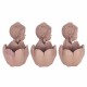 SET 3 MACETEROS FIGURAS BUDA RESINA 15.50X9X14 CM.