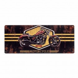 PLACA PARED MOTO NEW YORK METAL RETRO 50X0.10X20 CM.